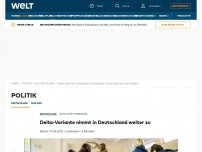 Bild zum Artikel: Delta-Variante nimmt in Deutschland weiter zu