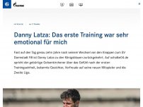 Bild zum Artikel: Danny Latza: Das erste Training war sehr emotional für mich