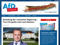 Bild zum Artikel: Einladung der russischen Regierung – Tino Chrupalla reist nach Moskau