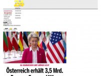 Bild zum Artikel: Österreich erhält 3,5 Mrd. Euro an Corona-Hilfen