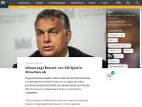 Bild zum Artikel: Orban sagt Besuch von EM-Spiel in München ab