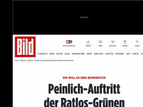 Bild zum Artikel: Sie will in den Bundestag - Peinlich-Auftritt der Ratlos-Grünen