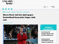 Bild zum Artikel: Marco Rossi: Auf das Spiel gegen Deutschland kann jeder Ungar stolz sein