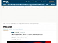 Bild zum Artikel: Merkel hinterlässt ihrer CDU einen Scherbenhaufen