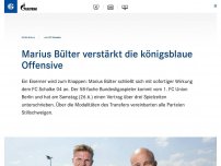 Bild zum Artikel: Marius Bülter verstärkt die königsblaue Offensive