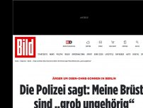 Bild zum Artikel: Ärger um Oben-Ohne-Sonnen - Polizei sagt: Meine Brüste sind „grob ungehörig“