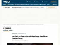 Bild zum Artikel: Mehrheit der Deutschen hält Baerbocks Kandidatur für einen Fehler