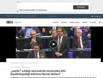 Bild zum Artikel: „Antifa“ schlägt und bedroht sterbenden AfD-Bundestagsabgeordneten Martin Hebner!