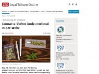 Bild zum Artikel: Richtervorlage des AG Münster: Cannabis-Verbot landet nochmal in Karlsruhe
