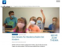 Bild zum Artikel: Angebliche Studie: Kein Beweis für Maskenschäden bei Kindern
