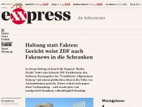 Bild zum Artikel: Haltung statt Fakten: Gericht weist ZDF nach Fakenews in die Schranken