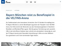 Bild zum Artikel: Bayern München reist zu Benefizspiel in die VELTINS-Arena