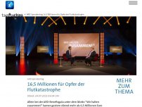 Bild zum Artikel: ARD-Spendentag: 16,5 Millionen für Opfer der Flutkatastrophe