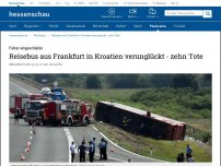 Bild zum Artikel: Reisebus aus Frankfurt in Kroatien verunglückt - 10 Tote