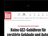 Bild zum Artikel: Entlastung für Flut-Opfer - Keine GEZ-Gebühren für zerstörte Gebäude und Autos