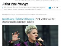 Bild zum Artikel: Sporthosen-Eklat bei Olympia: Pink will Strafe für Beachhandballerinnen zahlen