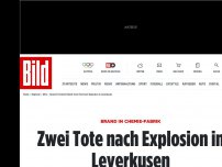 Bild zum Artikel: Schwarze Rauchwolke über der Stadt - Explosion in Leverkusen