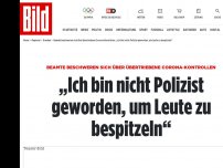 Bild zum Artikel: Interne Befragung in Sachsen - Polizei-Aufstand gegen übertriebene Corona-Kontrollen