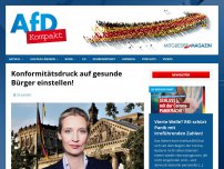 Bild zum Artikel: Konformitätsdruck auf gesunde Bürger einstellen!