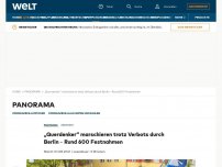 Bild zum Artikel: Pfeffersprayeinsatz und Rangeleien bei „Querdenken“ in Berlin