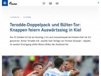 Bild zum Artikel: Terodde-Doppelpack und Bülter-Tor: Knappen feiern Auswärtssieg in Kiel