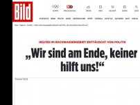 Bild zum Artikel: Helfer in Hochwassergebiet - „Wir sind am Ende, keiner hilft uns!“