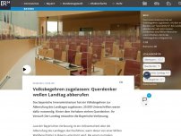 Bild zum Artikel: Landtags-Abberufung: Querdenker-Volksbegehren zugelassen
