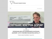 Bild zum Artikel: Spendengelder von Querdenker Schiffmann gesperrt: Jetzt Strafbestand Betrug erfüllt?