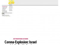 Bild zum Artikel: Corona-Explosion: Israel verschärft die Maßnahmen