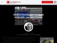 Bild zum Artikel: Streik bei Deutsche Bahn: Solidarität mit der GDL – aus vielen Gründen!