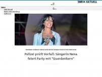 Bild zum Artikel: Sängerin Nena feiert Party mit Impfgegnern in Pfaffenhofen