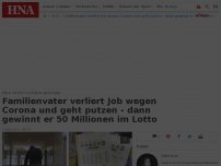 Bild zum Artikel: Familienvater verliert Job durch Corona und geht putzen - dann gewinnt er 50 Millionen im Lotto