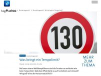 Bild zum Artikel: Bundestagswahl: Was bringt ein Tempolimit?