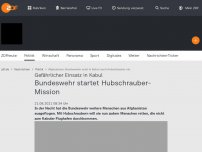Bild zum Artikel: Bundeswehr startet Hubschrauber-Mission