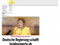 Bild zum Artikel: Deutsche Regierung schafft Inzidenzwerte ab