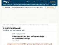 Bild zum Artikel: US-Soldatin schützte Baby am Flughafen Kabul – und wurde danach getötet