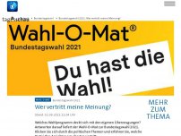 Bild zum Artikel: Der Wahl-O-Mat zur Bundestagswahl 2021