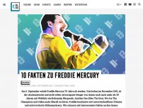 Bild zum Artikel: 10 Fakten zu Freddie Mercury