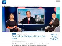 Bild zum Artikel: Wahlkampf: Baerbock am häufigsten Ziel von Fake News