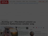 Bild zum Artikel: „Richtig so“: Pferdehof schickt zu schwere Reiterinnen wieder weg