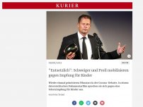 Bild zum Artikel: 'Entsetzlich': Schweiger und Proll mobilisieren gegen Impfung für Kinder