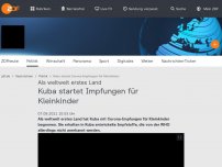 Bild zum Artikel: Kuba startet Impfungen für Kleinkinder