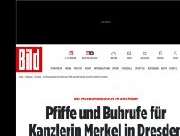 Bild zum Artikel: Bei Museumsbesuch in Dresden - Pfiffe und Buhrufe bei Merkel-Besuch in Sachsen