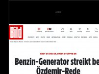Bild zum Artikel: Panne bei den Grünen - Benzin-Generator streikt bei Özdemir-Rede