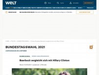 Bild zum Artikel: Baerbock vergleicht sich mit Hillary Clinton