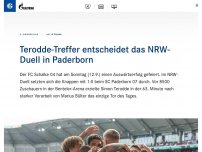 Bild zum Artikel: Terodde-Treffer entscheidet das NRW-Duell in Paderborn