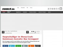 Bild zum Artikel: Hauptschuldiger im Monza-Crash: Kommissare bestrafen Max Verstappen!