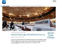 Bild zum Artikel: UN-Geberkonferenz: Deutschland sagt 100 Millionen Euro zu
