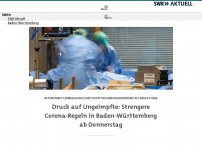 Bild zum Artikel: Druck auf Ungeimpfte: Strengere Corona-Regeln in Baden-Württemberg ab Donnerstag