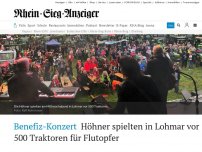 Bild zum Artikel: Benefiz-Konzert: Höhner spielen in Lohmar vor 500 Traktoren für Flutopfer